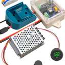 Power Wheel Adapter Kit Fit for Makita Battery with Voltage Regulator Fuse and Wire Terminals, Upgrade Battery Adapter Conversion Connector Suit for DIY Rc Truck, Robotics and Rc Car Toys