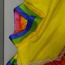 Mexican Traditional Dress for Girls National Dance Costumes Girl Princess Dress Cinco De Mayo Fiesta Carnival Costume, L