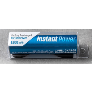 Factory Pre-Charged 1800 mAh PORTABLE POWER BANK