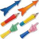 Yeaqee 6 Set Magnetic Spinner for Whiteboard Arrow Spinner Spinzone Magnetic Whiteboard Game for Office