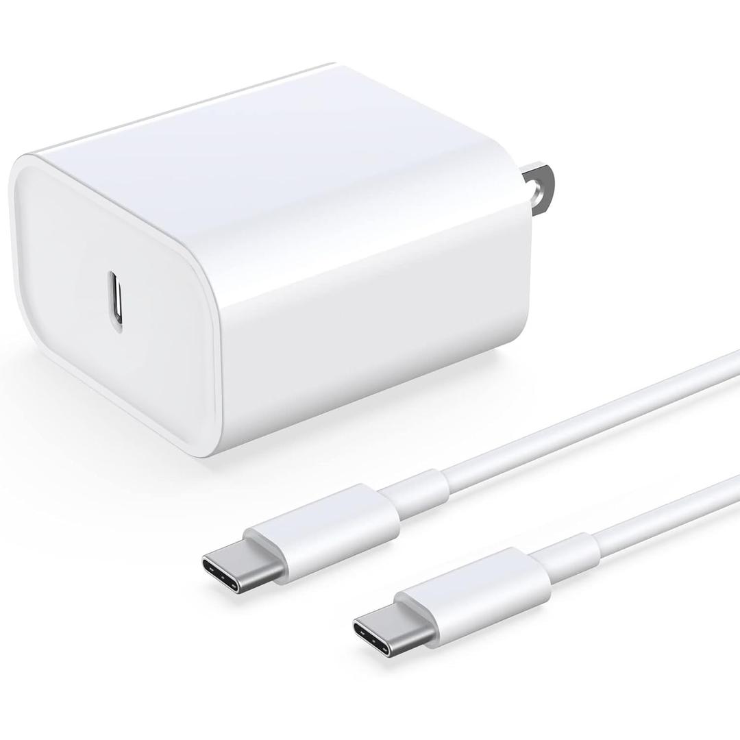 iPad Fast Charger,iPad Pro Charger Fast Charging USB C Wall Chargers Block Plug & Type C USB C to C Cable Cord for iPad Pro 13/12.9/11 inch,iPad Air 13/11inch 5th/4th,iPad mini 6/A17 Pro,iPad 10/A16 (3FT)
