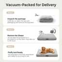 42" XL Indestructible Dog Bed, Orthopedic Waterproof Chew Proof Dog Bed, Chew-Resistant Dog Pad, 90 lbs Capacity for Extra Large Dogs, Indoor & Outdoor Use, Light Grey