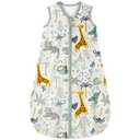 Yoofoss Baby Sleep Sack 12-18 Months 0.5 TOG Baby Wearable Blanket, 100% Organic Cotton Infant Toddler Sleeping Sack 2-Way Zipper Lightweight Sleep Sack, Giraffe (Large)