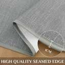 Softalker Vinyl Tablecloth Rectangle, Outdoor 100% Waterproof Oil Proof Plastic Edge Binding Table Cloth, Heavy Duty Thick Wipeable PVC Table Covers for Picnic Dining Party - 54 x 78 Inch, Light Grey