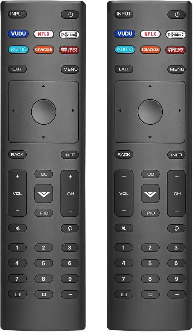 2 Pack Replacement Remote for Vizio TV, Compatible with All VIZIO Smart TVs