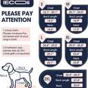 IECOii Calming Anxiety Vest for Dogs, Stretchy Stress and Anxiety Relief Wrap for Storm Fear Travel Loud Noise, Soft Adjustable Thunderstorm Jacket for Anxiety, Dark Blue, Size XL