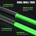 2 x Waterproof Heat Shrink Tubing Kit 400 pcs, 3:1 Dual Wall Tube - Adhesive Lined Heatshrink for Wires - Marine Grade and Industrial Shrinkable Wiring Wrap Fully Insulation Black, 7 Sizes