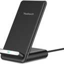 Yootech Fast Wireless Charger,10W Max Wireless Charging Stand,Compatible with iPhone 13/13 Pro/13 Mini/13 Pro Max/SE 2022/12/SE 2020/11/XR/XS/X/8,Galaxy S22/S22 Ultra/S21/S20/S10(No AC Adapter)