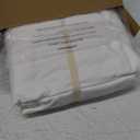 LBRO2M 100% Egyptian Cotton Sheets Set 1000 Thread Count,Queen Size Bed Sheet 4 Piece Sets,Long Staple,16 Inches Deep Pocket,All Season,Bedding Super Soft Breathable,Sateen Weave(White)