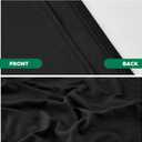 Biscaynebay Decorative Box Spring Cover Queen Size, Black Luxurious Jersey Knitting Stretchy Wrap Around 4 Sides Bed Skirt for Home/Hotels, Easy Fit Wrinkle Free Machine Washable