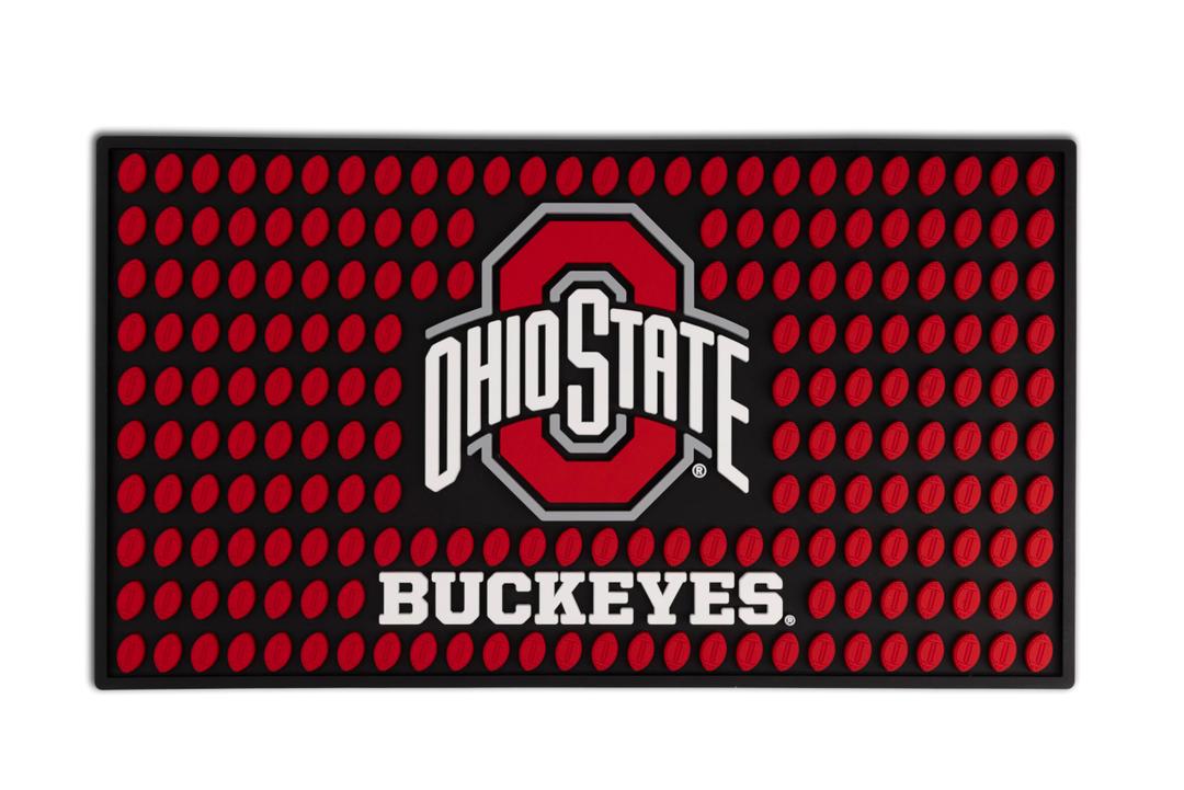 The Memory Company Officially Licensed Team Logo Bar Mat, Non-Slip Rubber Heavy-Duty, for Countertop & Home Bar, Large, 19” x 11”