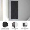 Signature Design by Ashley Lenora Large Wood Sunburst Wall Art, Black, 48"L x 20"W