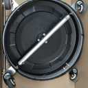 EVEAGE 15.5" Pressure Washer Surface Cleaner with 4Wheels, Stainless Steel Power Washer Accessory for Driveways Patios Cleaning, 1/4" Quick Connector & 2Extension Wand Attachments (15.5 in-Black)