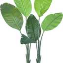 Bird of Paradise Plant Artificial - 3FT Faux Plants Indoor Tall with Realistic Trunks - Indoor Silk Floor Plant for Home Decor in Living Room, Office, and Bedroom