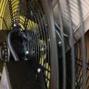 24 Inch High Velocity Heavy Duty Industrial Fan with 3-Speed Adjustment Up to 8100 CFM, Large Fan Floor For Factory Storehouse Workshop Garage Gym Patio with Fans Cover. Yellow