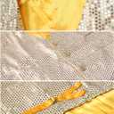 Wildarms Men’s Sequin Vest Sparkly V Neck Shiny Waistcoat for Men Disco Party Costume Vest Prom Mardi Gras Carnival