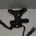 wuffie Dog Harness, Adjustable Soft Padded Dog Vest with Handle Adjustable, no-Pull, Comfortable, Safety Vest for Small, Medium, Large Size Dogs (Black, Large)