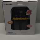 Chefman Air Fryer  4 QT Compact Airfryer for Quick & Easy Meals in Minutes, Features Hi-Fry Technology for Extra Crisp, Touchscreen Controls with 4 Presets, Nonstick & Dishwasher Safe Basket - Black (13.82" x 10" x 10.2")