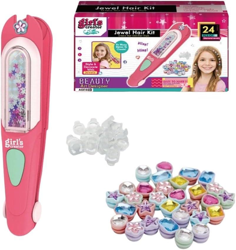 Hair Jewelry Making Set Blingbling Hair Craft Activity Toy Parent Creative Art Project for Hairstyle