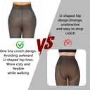 Fleece Lined Tights Sheer Winter - Fake Translucent Tights Winter Thick Warm Pantyhose Sheer Women Leggings (XXL)