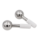 HANA EMI  Facials Stainless Steel Facial Cryo Stick for Puffy Eyes Wrinkles Collagen Production and Dark Circles Cooling Roller for Face Neck and Eyes Set of 2, White