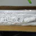 Extra Long Tension Curtain Rod No Drill Adjustable 51-148In,White