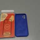 Vooii Compatible with iPhone 11 Case 6.1 inch, Soft Liquid Silicone with [Anti-Scratch Microfiber Lining] [Flat Edge] [Camera Protection] Shockproof Phone Case for iPhone 11 - Klein Blue