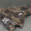 FJZFING Tie-Dyed Coffee Round Rug Ultra-Soft Plush Modern 4x4 Circle Area Rug for Kid's Bedroom, Fluffy Shag Circular Rug for Nursery Room, Non-Slip Home Decor Carpet for Teen's Room