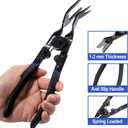 Toolwiz Panel Removal Tool Universal Auto Door Car Upholstery Trim Clip Removal Plier - Car Interior Clip Fastener Panel Pliers Automotive Prevents Damage to Trim Vehicle Dash Radio Audio Installer