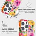 Magnetic for iPhone 16 Pro Case Cute for Women Girls, Home Button Stickers,[Drop Protection] with Slim Colorful Flowers Heart Oil Painting Girly Phone Case for iPhone 16 Pro