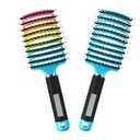Ultra Magical Detangler Brush, For Wet Or Dry Detangling HairBrush For Men, Women And Kids (Rainbow+Blue)