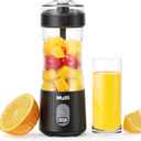 Mulli Pro-Grade Personal Blender 18K RPM - USB-C Rechargeable Ice Crusher, Travel Blender for Gym Camping Baby Food, 13oz BPA-Free with Flip-Top Lid