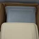 IRIS USA Dog Food Storage Container 58 lbs, Attachable Wheels, for Dog Cat Birds and other Pets, Food Storage Bin, Keep Fresh, Easy Mobility, BPA Free - Made in the USA, Almond/Clear