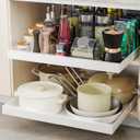 2 Pack Pull Out Cabinet Organizer Expandable(12"-20") Slide Out Drawer