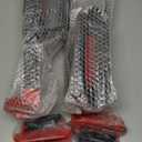 2-Pack Swivel Bike Rack Wall Mount, Bike Hangers for Garage, Space-Saving Vertical Bike Holder, Holds up to 77 lbs, Bicycle Wall Hanger Storage, No Heavy Lifting Required Indoor Hanging Bike Rack-Red