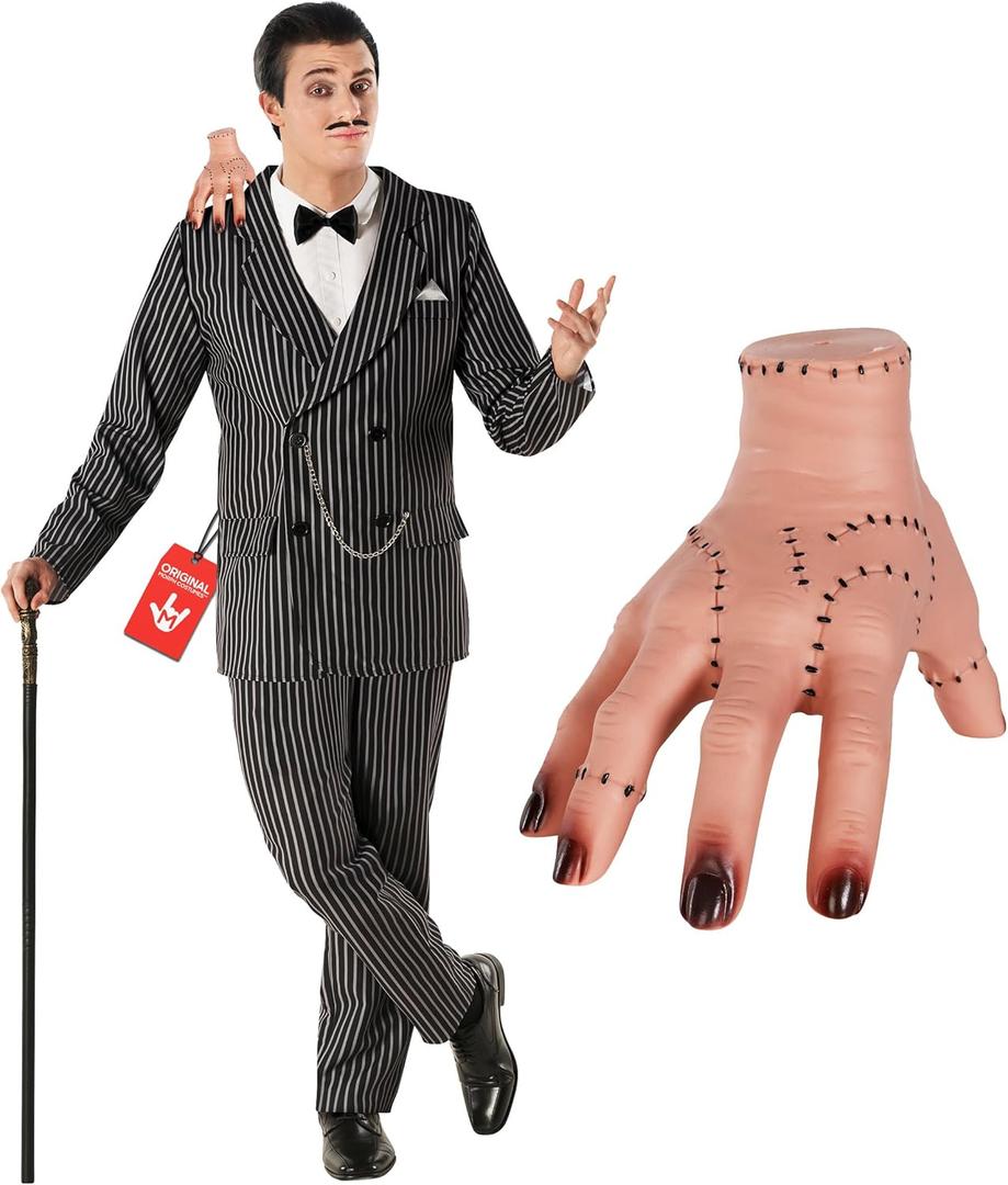 Morph Full 1920s Gangster Costume Men With Accessories, Gangster Suit, Halloween Costumes for Men Halloween Costumes Adult (X-Large)