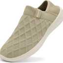 KUBUA Mens Womens Slippers Indoor Lightweight House Shoes Outdoor Breathable Slip on Loafers Size 46