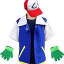 Cosplay Costume for Adult Kids,Halloween Hoodie,Jacket Gloves Hat Sets for Trainer (140 for 8-10T)