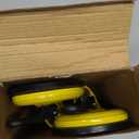 Glass Suction Cups Heavy Duty Aluminum Vacuum Plate Handle Floor Holder Hooks to Lift Large Glass/Tile Suction Cup Lifter/Moving Glasses/Pad for Lifting/Dent Puller (2 Pack) (Yellow)