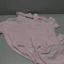 Vlazom Women's Nightgowns Short Sleeve Sleep Shirts Nightshirt V Neck Button Down Pajama Sleepwear M