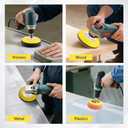 131pcs 3inch Sanding Disc Drill Polishing Kit, Sanding Attachment for Drill Grinder Rotary Tools, Dry Wet Headlight Restoration Kit for Car Polishing, Glass Finishing, Scum Removal