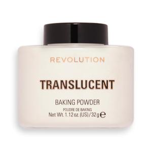 Revolution, Loose Baking Powder, Makeup Setting Powder, Long-Lasting Coverage, Mattifies & Reduces Shine, Translucent, 1.12 oz