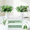 150 Pcs 5 Kinds Artificial Greenery Stems Mixed Artificial Eucalyptus Wedding Bouquet Bulk Fake Eucalyptus Stems Greenery Leaves for Vase Wedding Home Table Decor DIY Bouquets (Green)