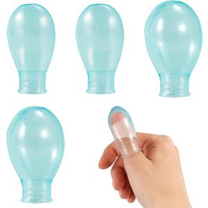 Waterproof Toe & Finger Cover Protectors for Wounds, Bathing, Pedicures, Manicures, Nail Care, Comfort-Fit Silicone Finger & Toe Sleeves(4 Large)