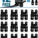 SUNVIE Fastlock2 Low Voltage Landscape Lighting Wire Connector Landscape Light Connectors Waterproof 12-18 Gauge Landscape Wire Connector for Outdoor Landscape Lighting Path Lights, 12 Pack