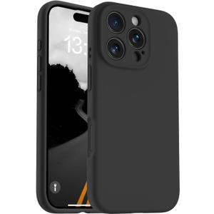 OTOFLY Magnetic for iPhone 16 Pro Max Case,Compatible with Magsafe,Classic Liquid Silicone Mobile Phone Case,Integrated Camera Control Button,Anti-Scratch Microfiber Lining, Black