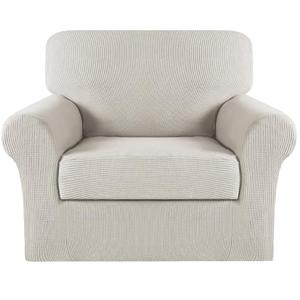 Turquoize 2 Piece Chair Covers Armchair Slipcovers for Living Room Armchair Sofa Covers with Arms Washable Furniture Protector for Chairs Feature Thick Fabric (Chair, Island Fossi)