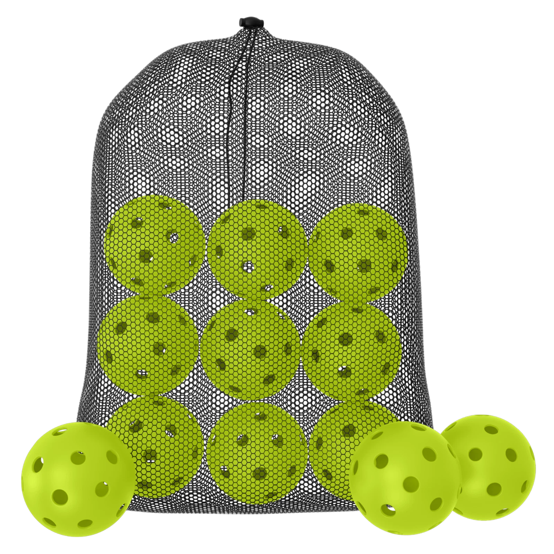Great Call Athletics | Indoor Pickleballs USA Pickleball Approved Official 26 Hole Balls Sports Tournament Pack Free Mesh Bag