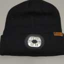 LED Beanie Hat with Light, USB Rechargeable Beanie for Men & Women  Great Gift for Dad, Husband, Him, Stocking Stuffer (Black)