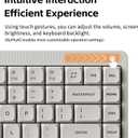 NuPhy Node75 Wireless Mechanical Keyboard, 75% Hot Swappable Custom Low Profile Keyboard, 84 Keys Computer Gaming Keyboards, Supports Touch Gestures, PBT Keycaps, RGB Backlit, Bluetooth/2.4GHz/USB-C